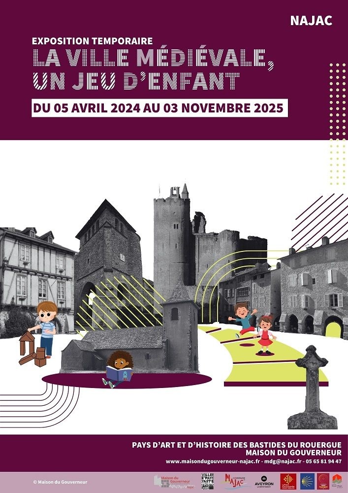 Affiche la ville médiévale