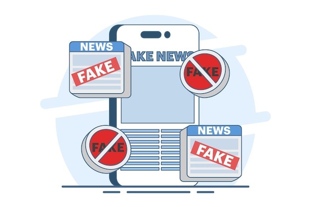 Illustration fake news