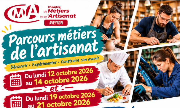 Affiche Parcours métiers de l'artisanat