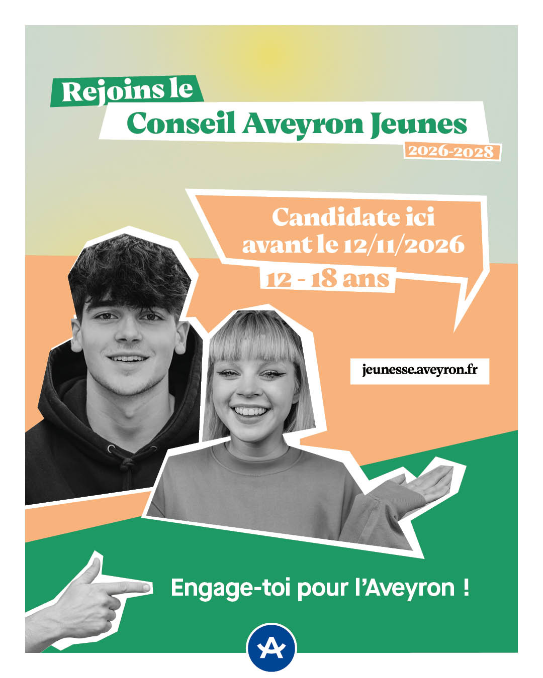 Affiche Conseil Aveyron Jeunes
